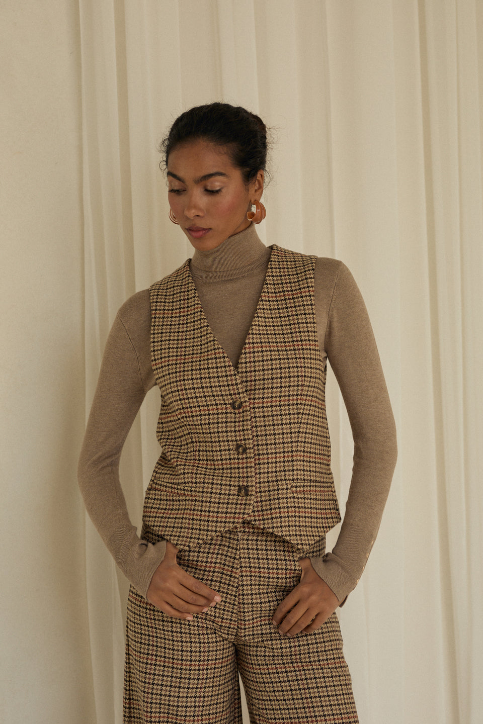 Caramel Hound Suit Vest