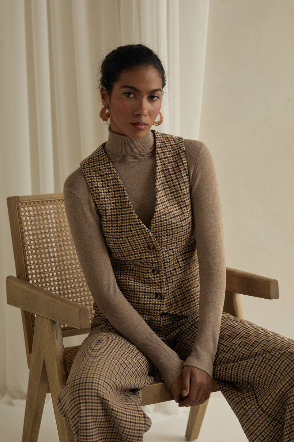 Caramel Hound Suit Vest