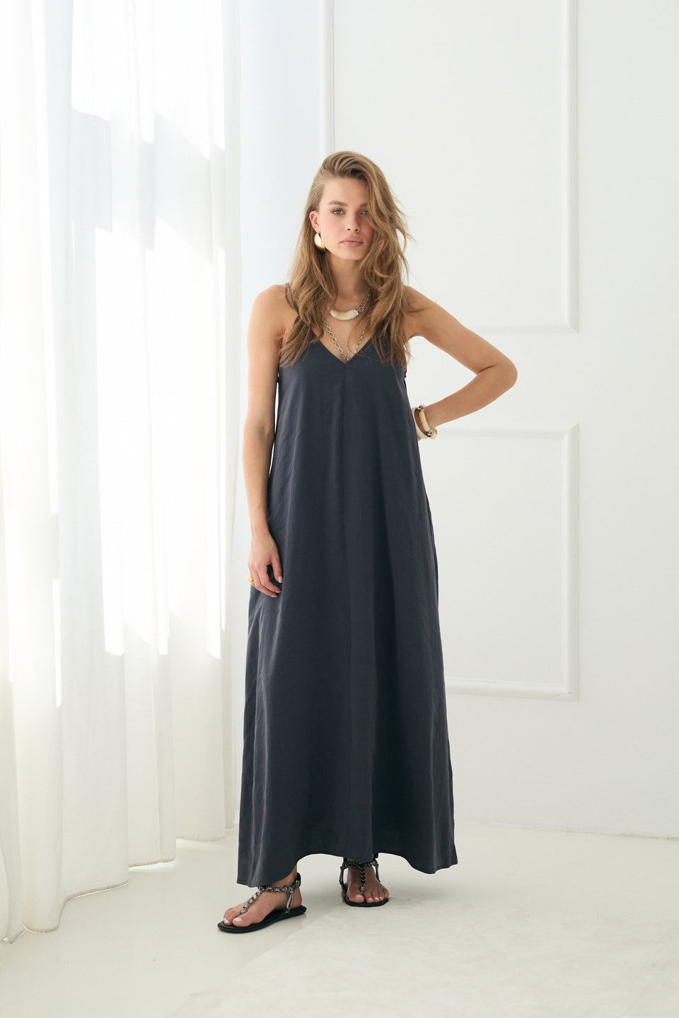 Navy Breeze Isla Dress