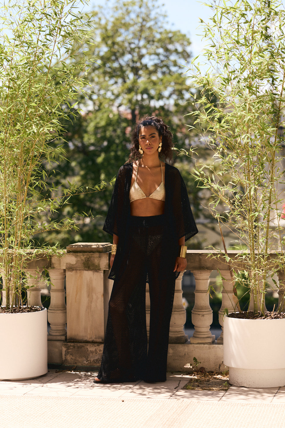 Ebony Lace Maxi Pants