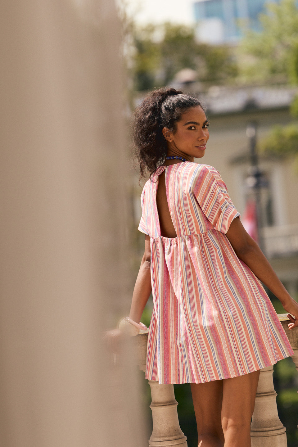 Sunset Stripe Nola Dress