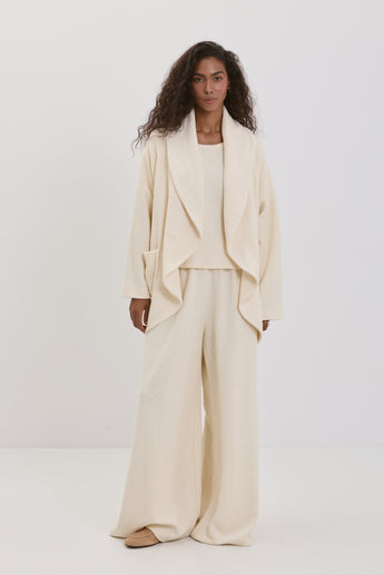 Creamy Chevron Megeve Cardigan