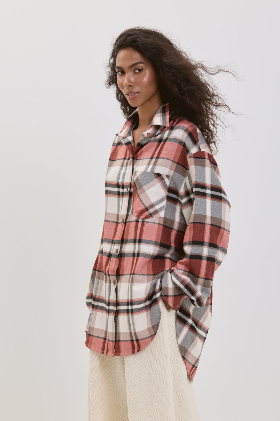 Checkmate Rust Isola Blouse