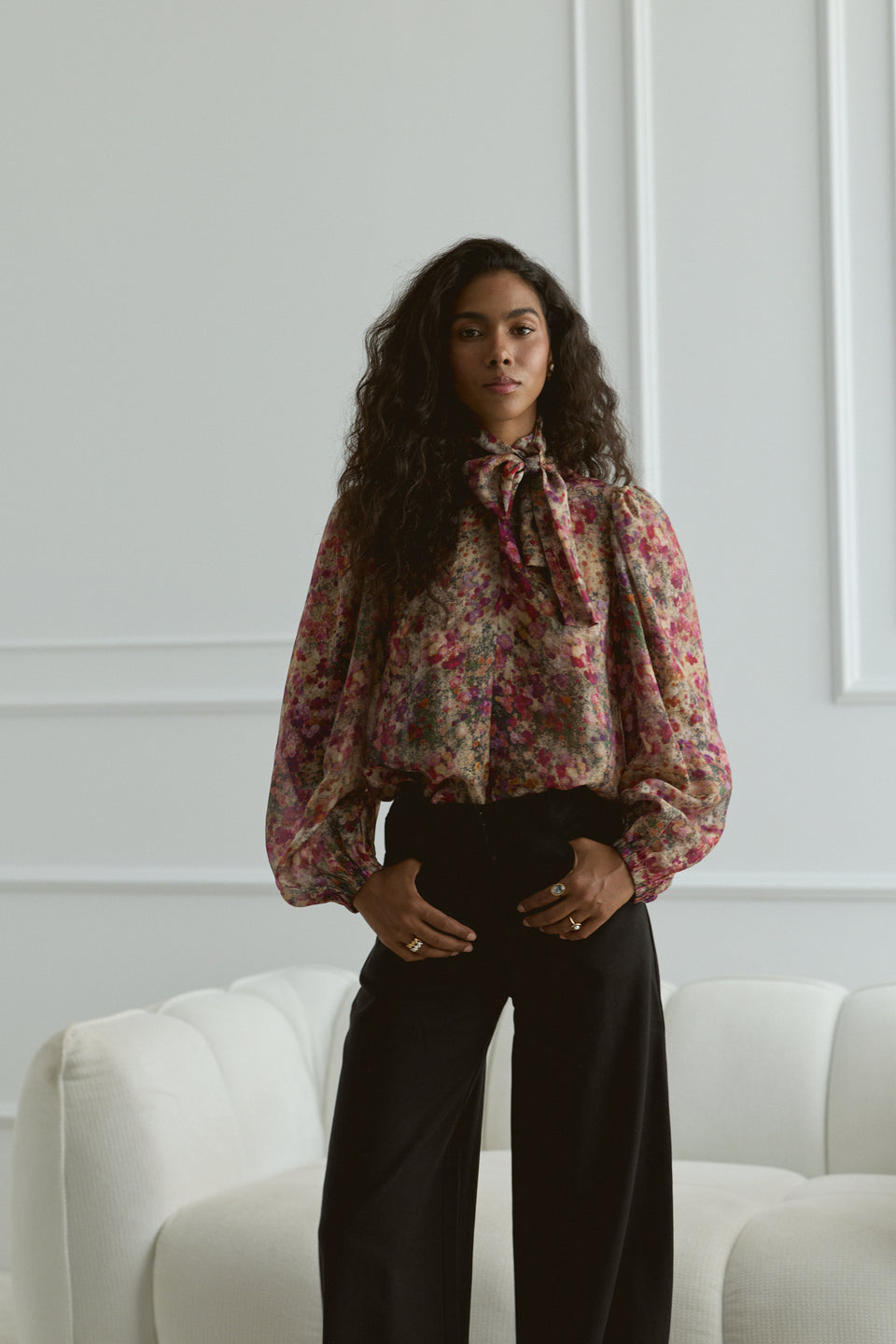 Monet Garden Nonna Blouse