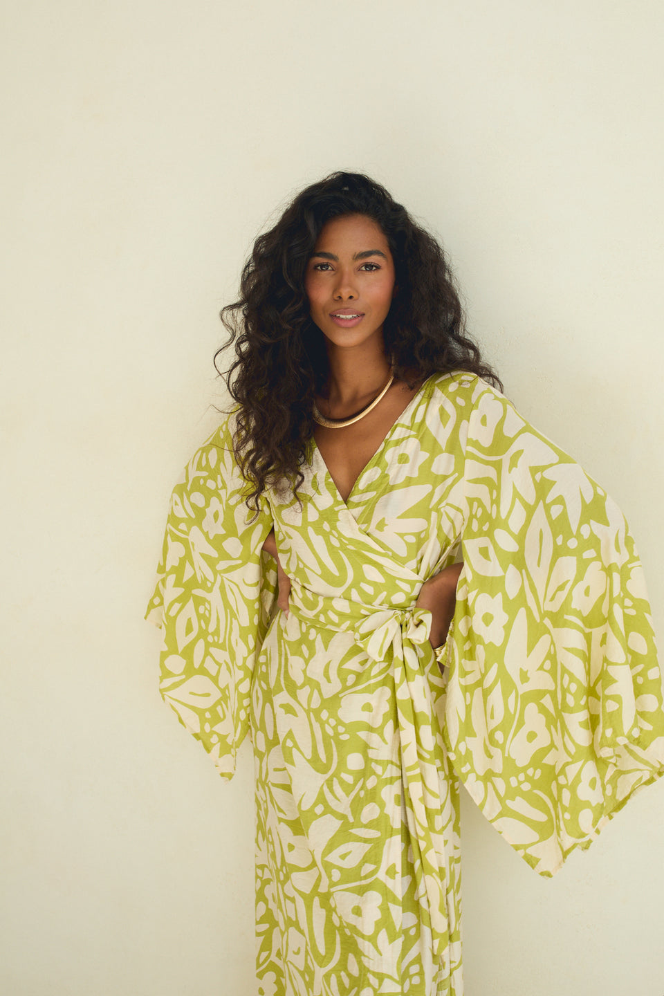 Lime Dust Valencia Dress