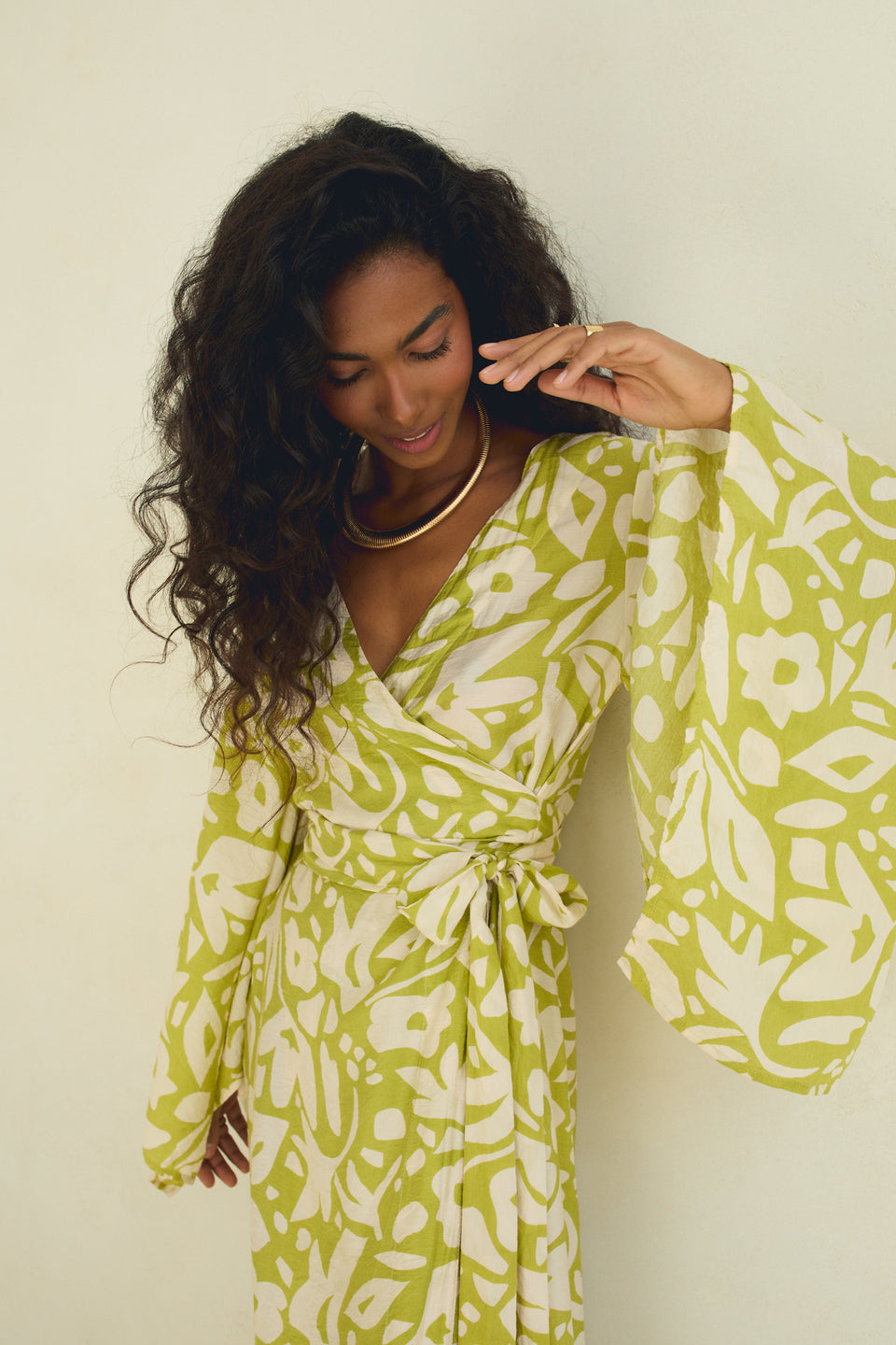 Lime Dust Valencia Dress