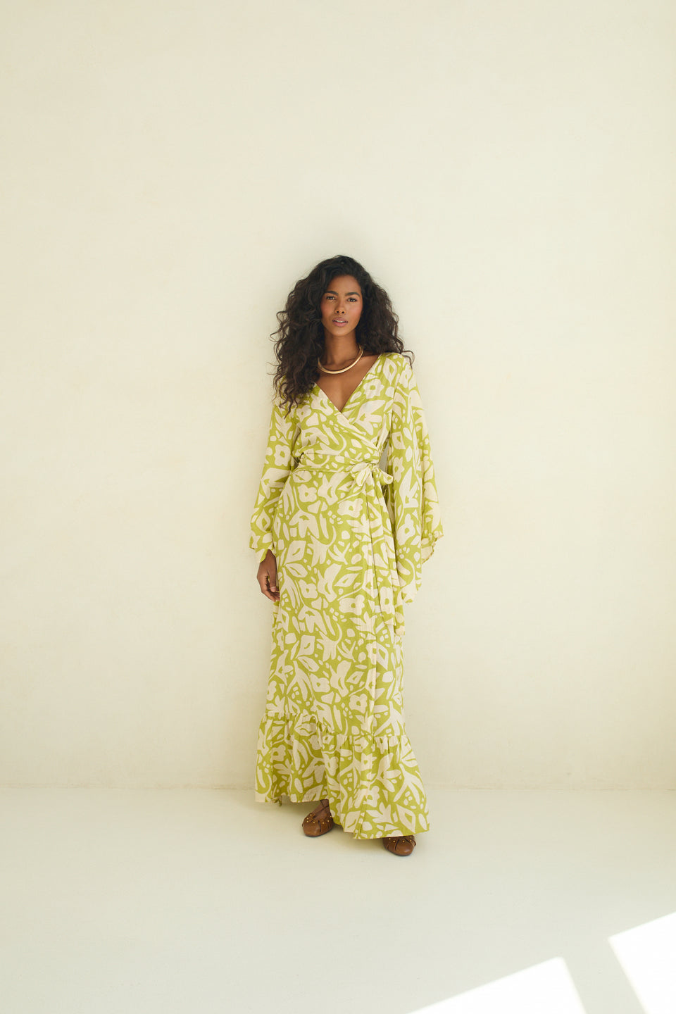 Lime Dust Valencia Dress