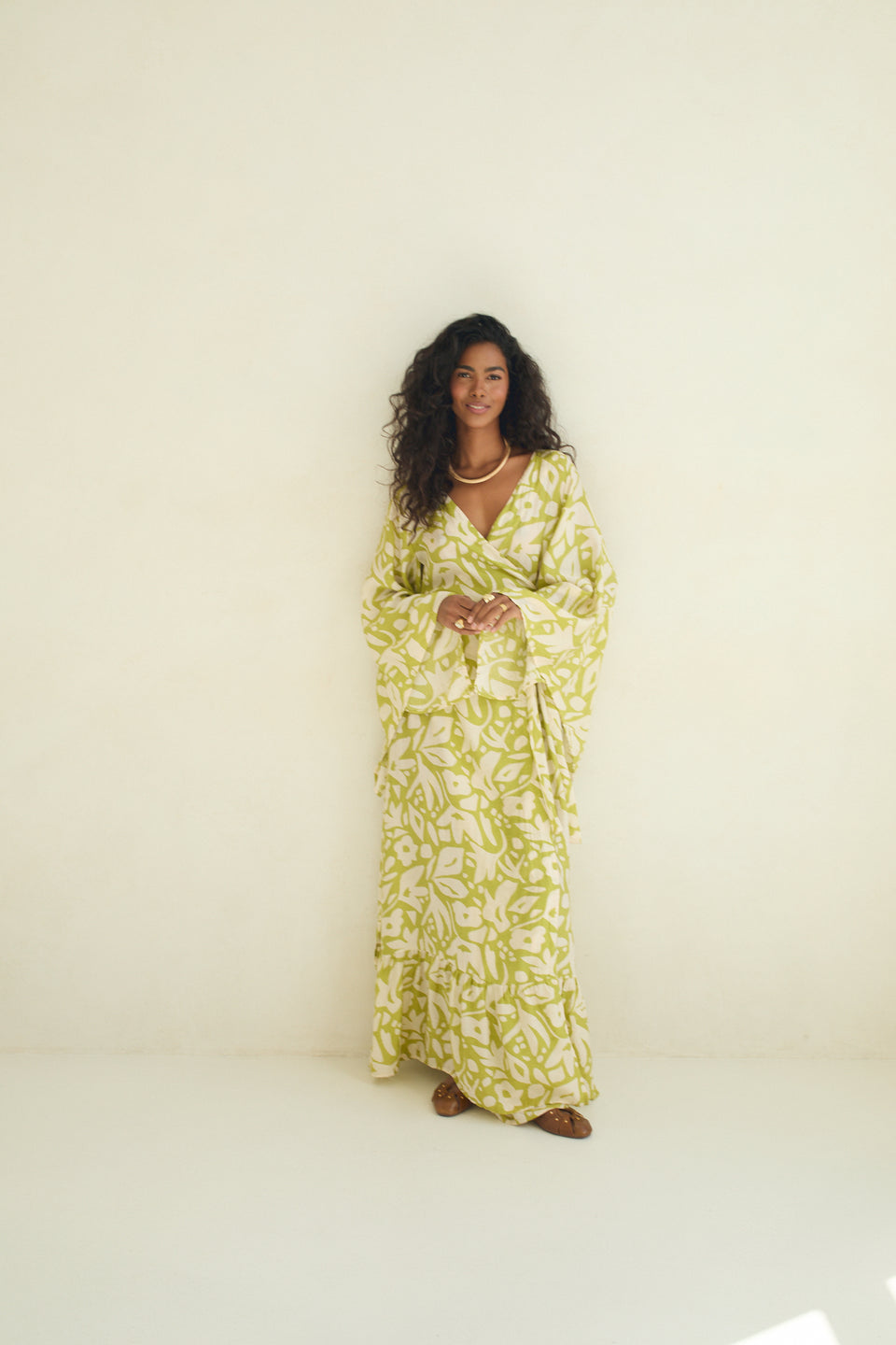Lime Dust Valencia Dress