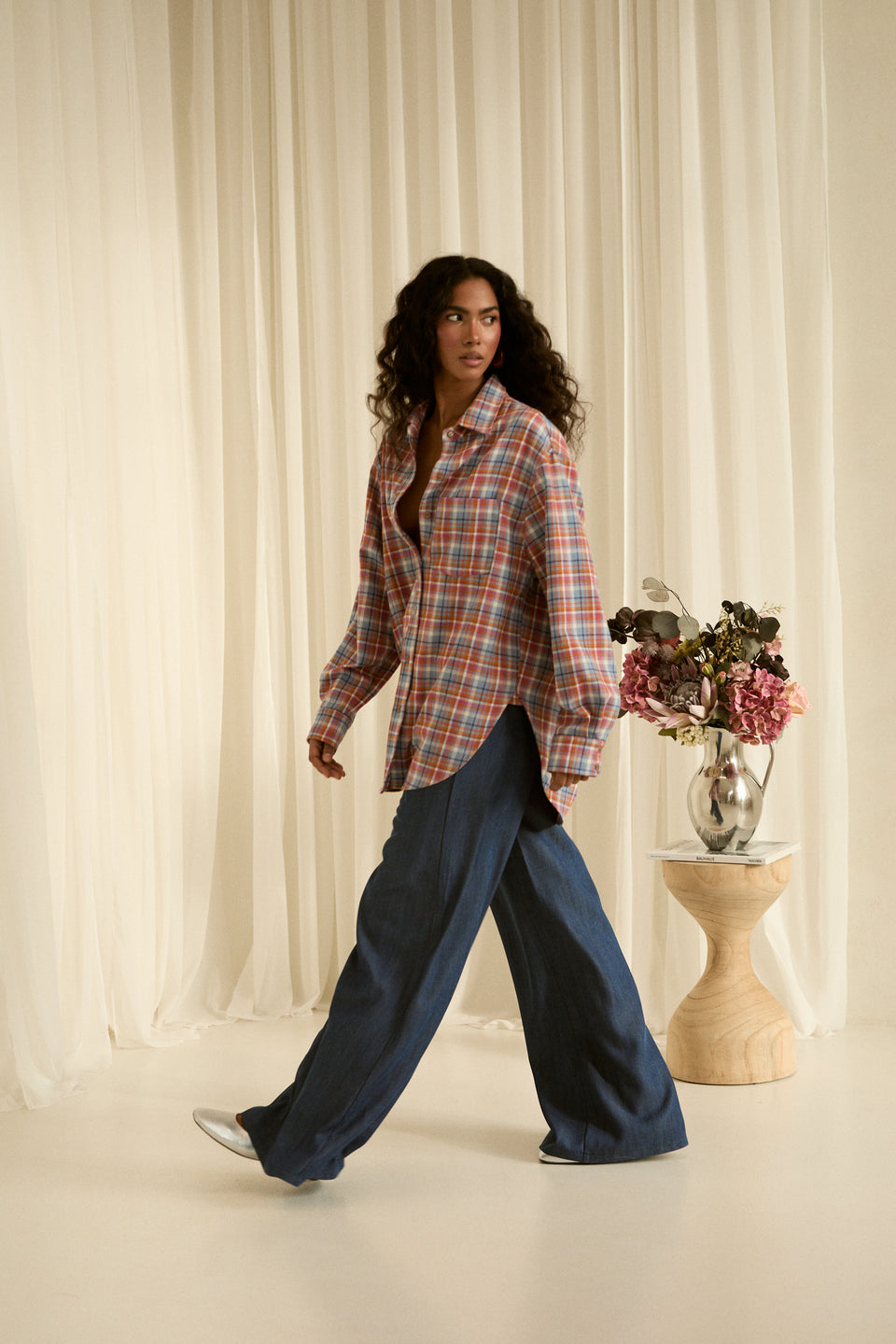 Soft Jeans Flared Pants