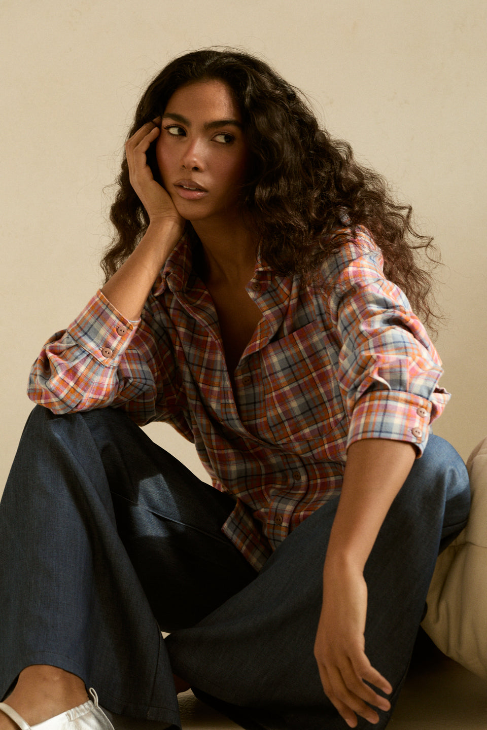 Soft Jeans Flared Pants