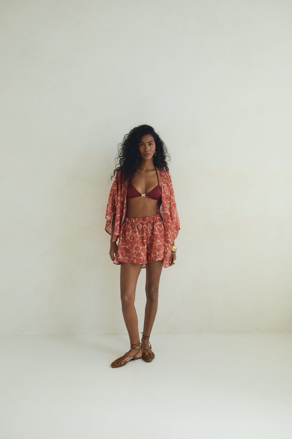 Coral Shell Toss Shorts