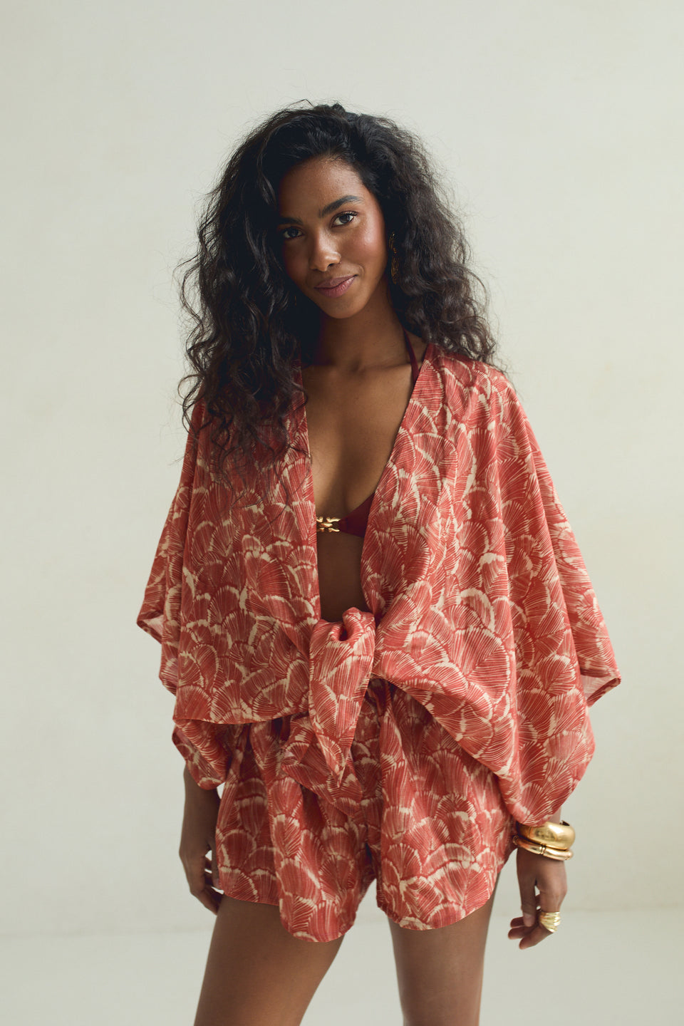 Coral Shell Java Cardigan