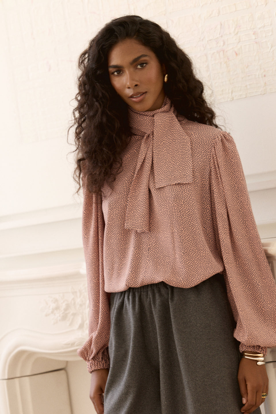 Pink Dotty Nonna Blouse