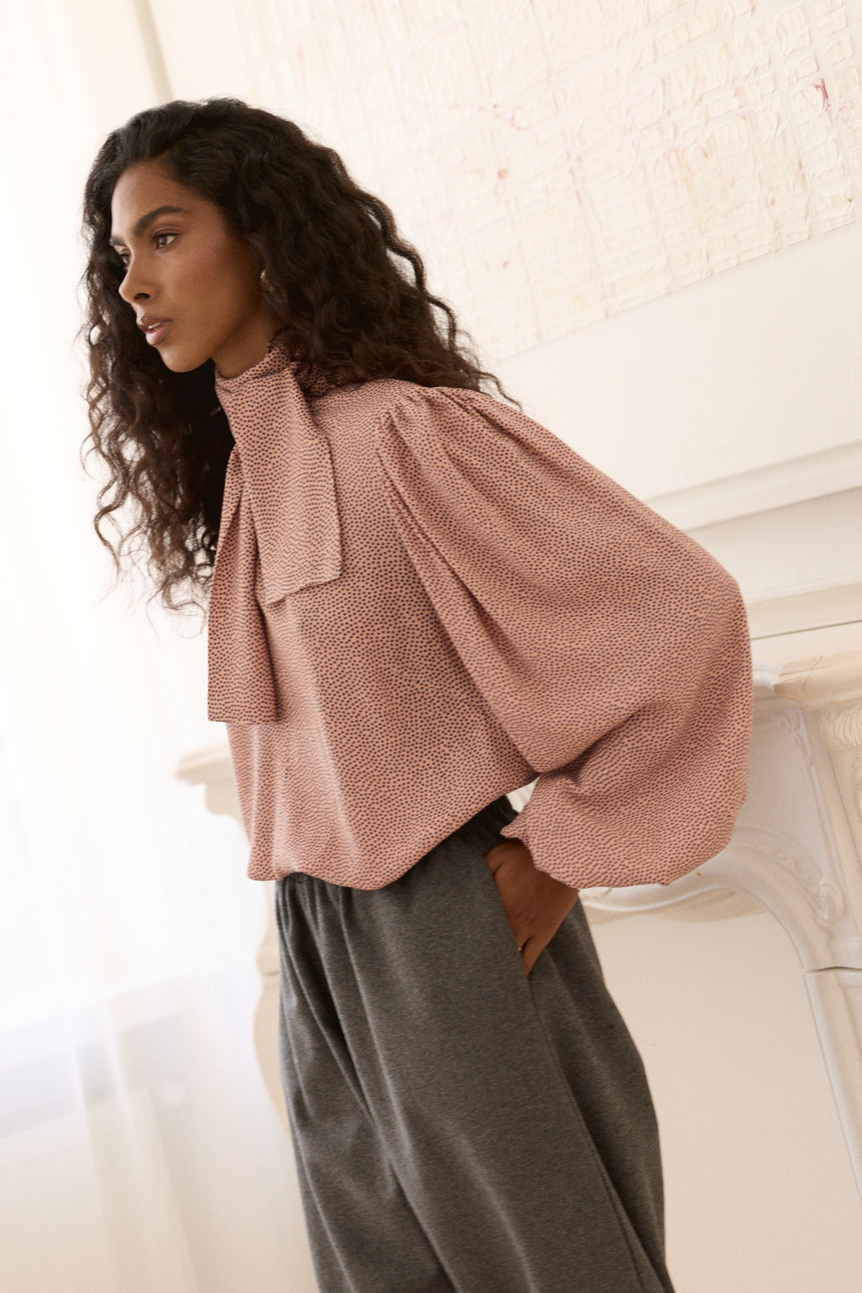 Pink Dotty Nonna Blouse