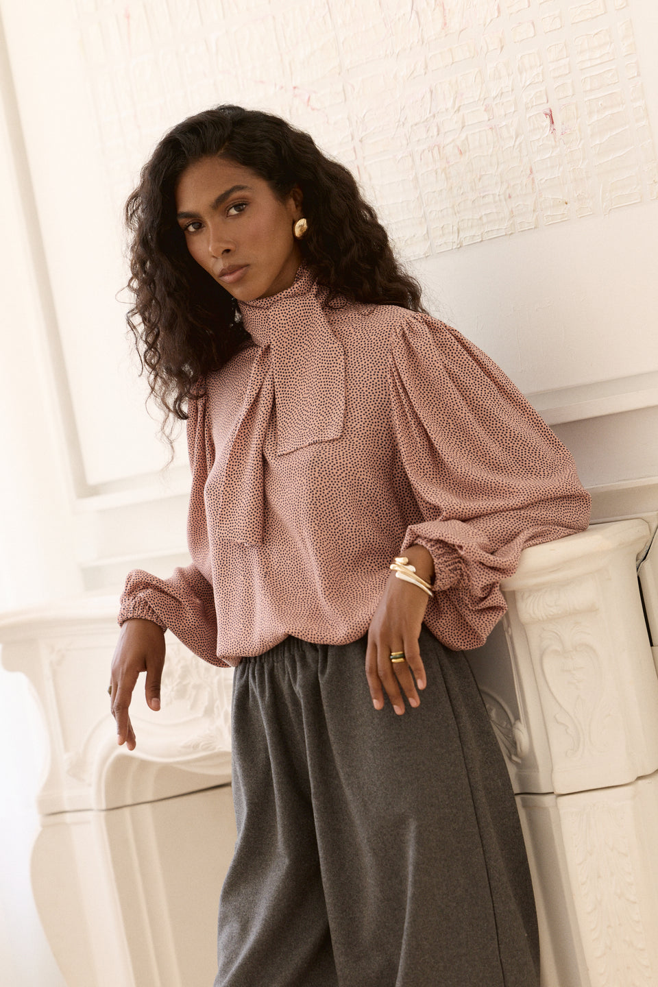 Pink Dotty Nonna Blouse