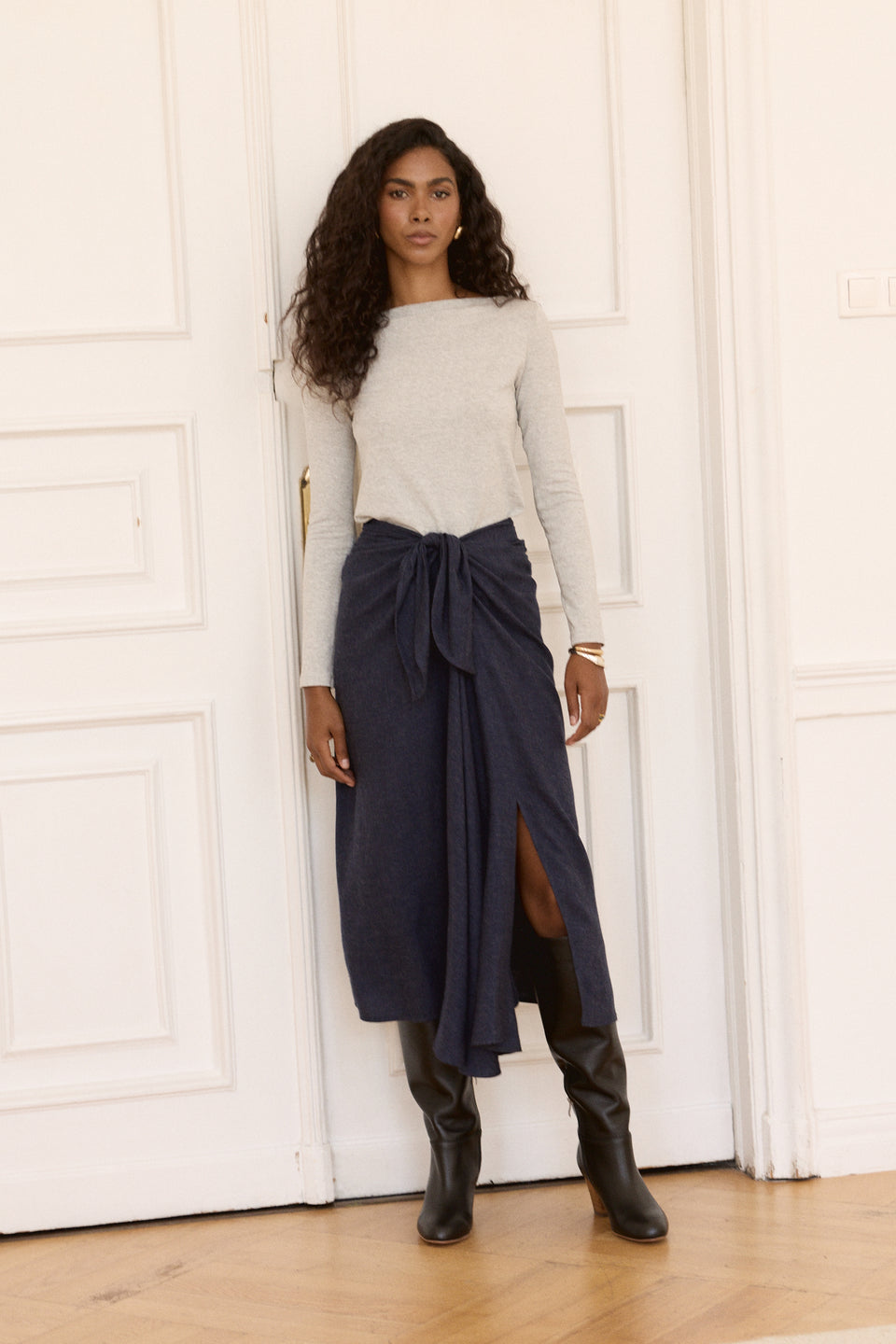 Indigo Twist Bowie Skirt