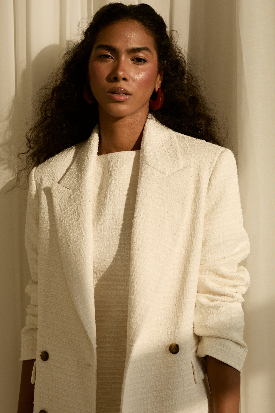 Soft Ivory Cream Vanza Jacket