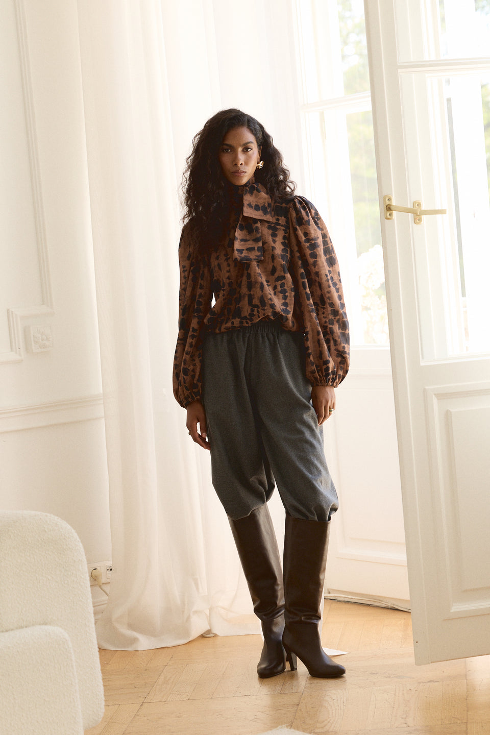 Wild Tie Nonna Blouse