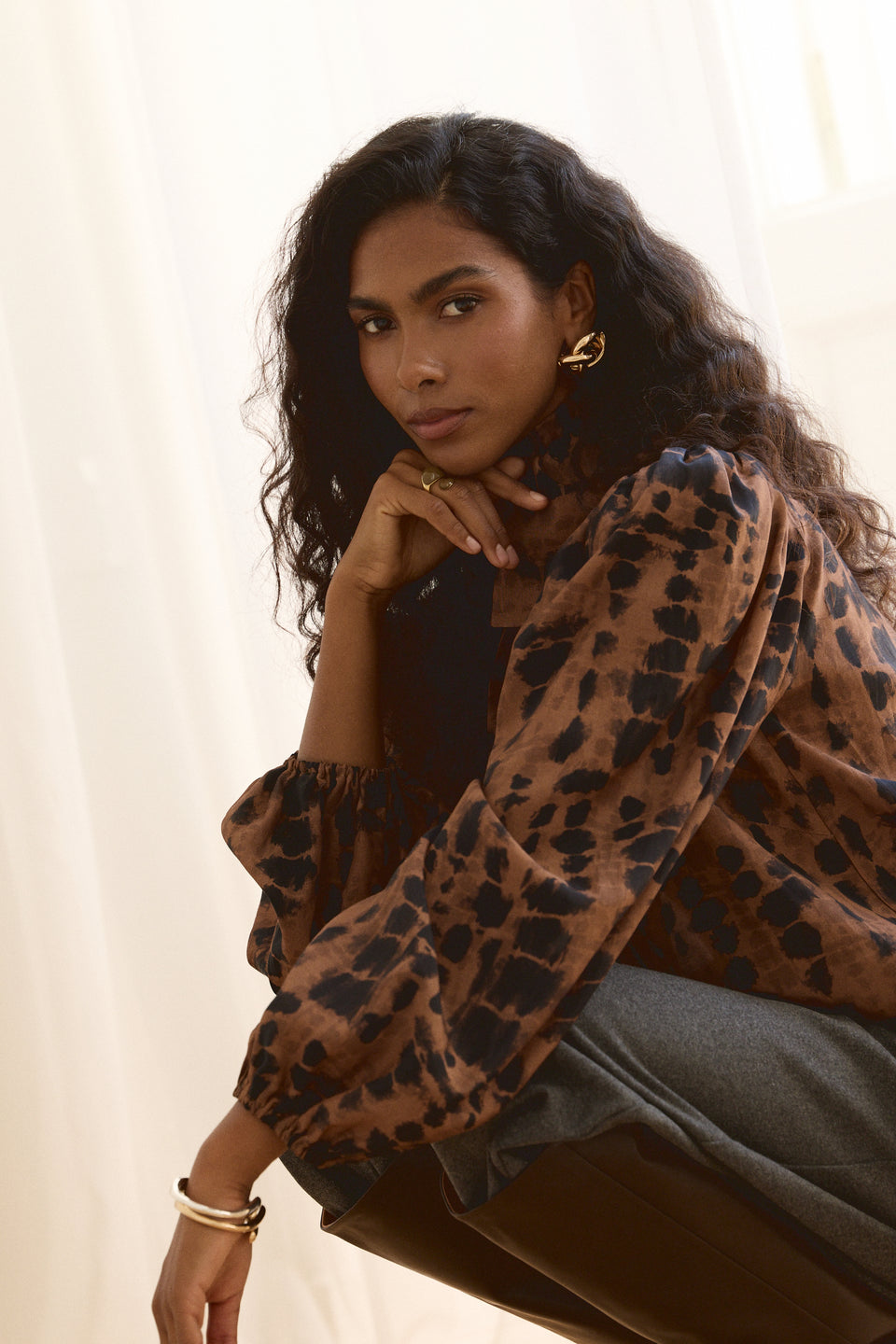 Wild Tie Nonna Blouse