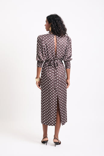 Mocha Dots Paloma Dress