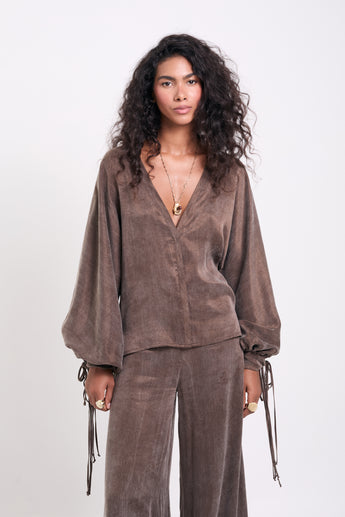 Stone Cocoa Ariane Blouse