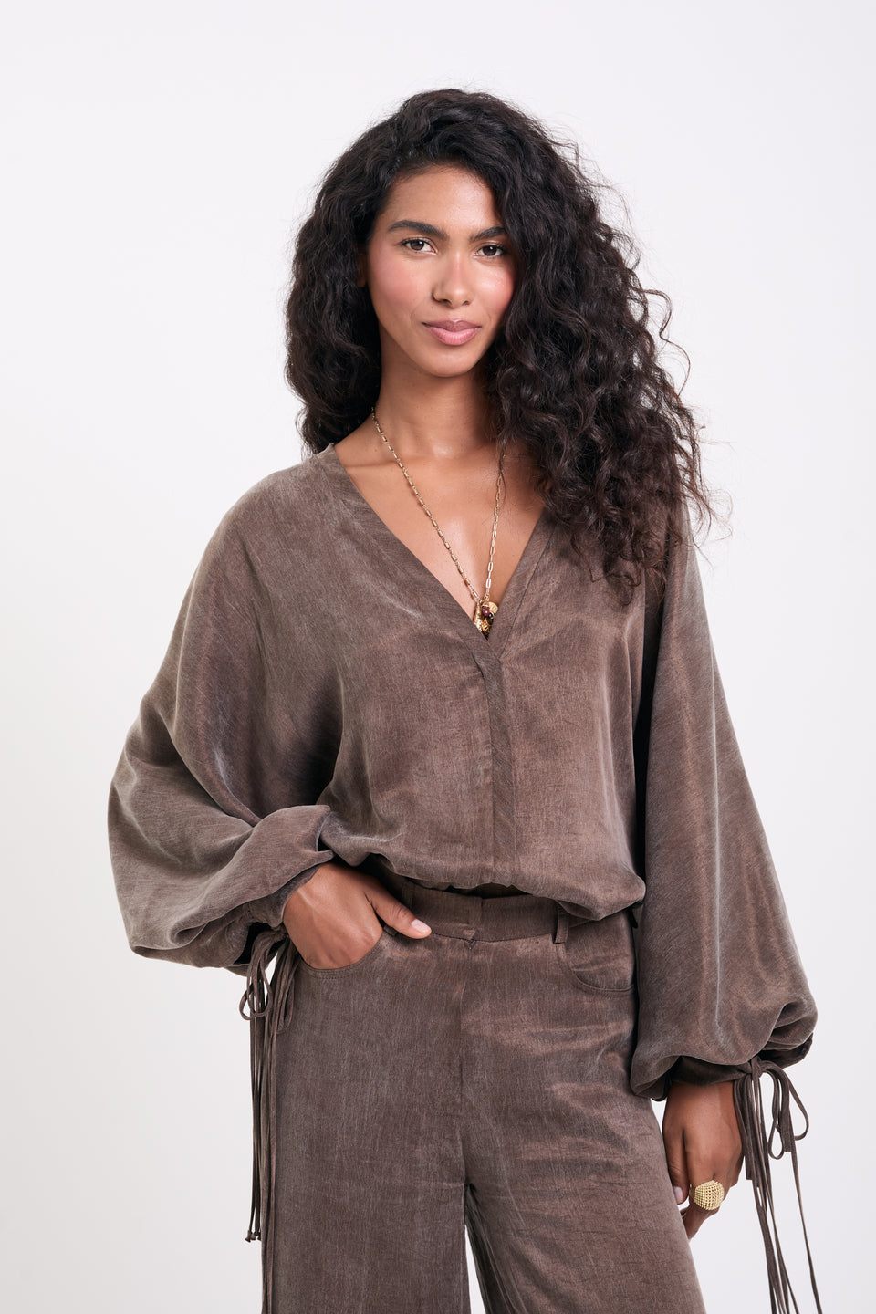 Stone Cocoa Ariane Blouse