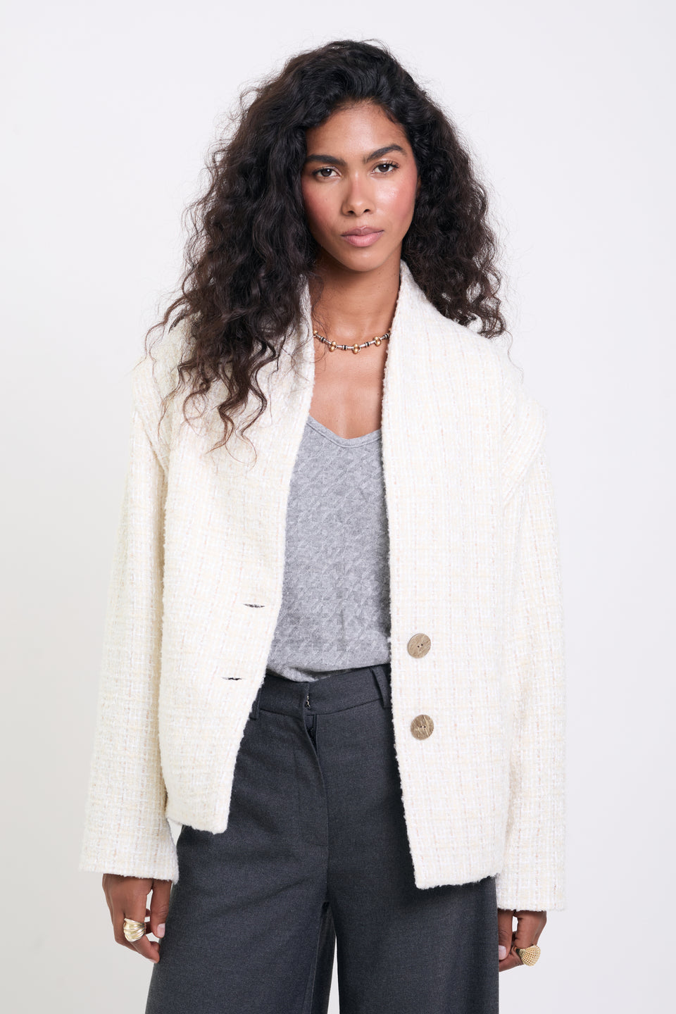 Vanilla Gold Bomber Jacket