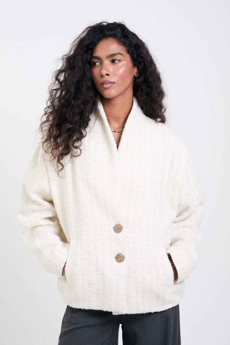 Vanilla Gold Bomber Jacket