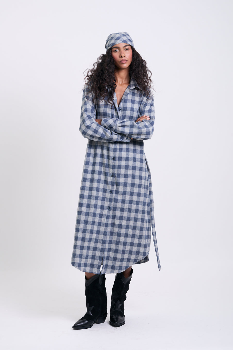 Midnight Plaid Blake Dress