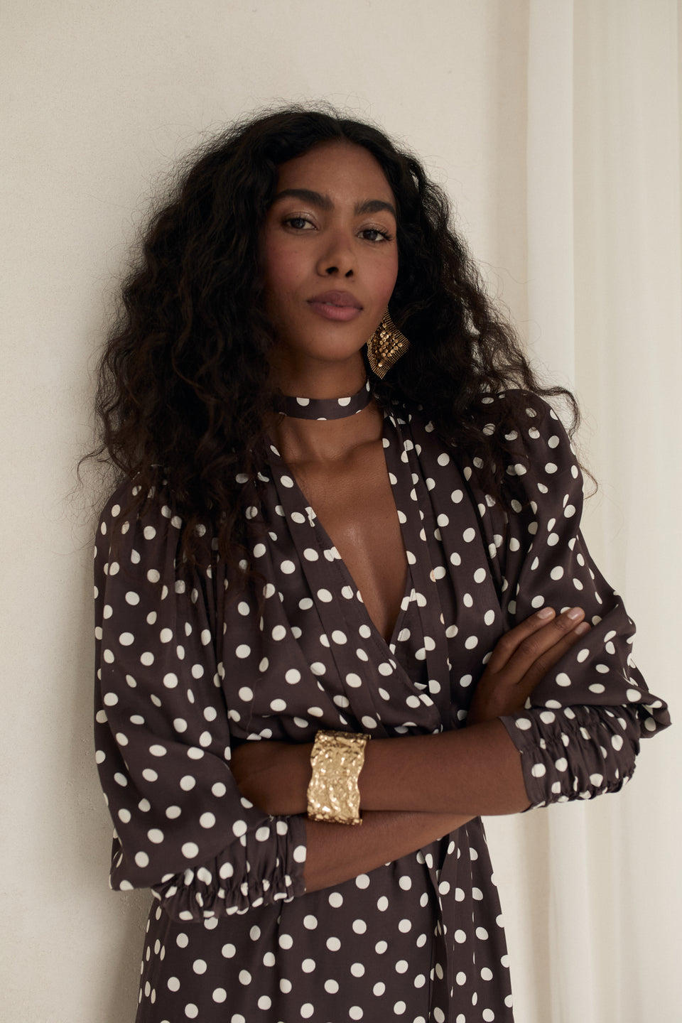 Mocha Dots Paloma Dress