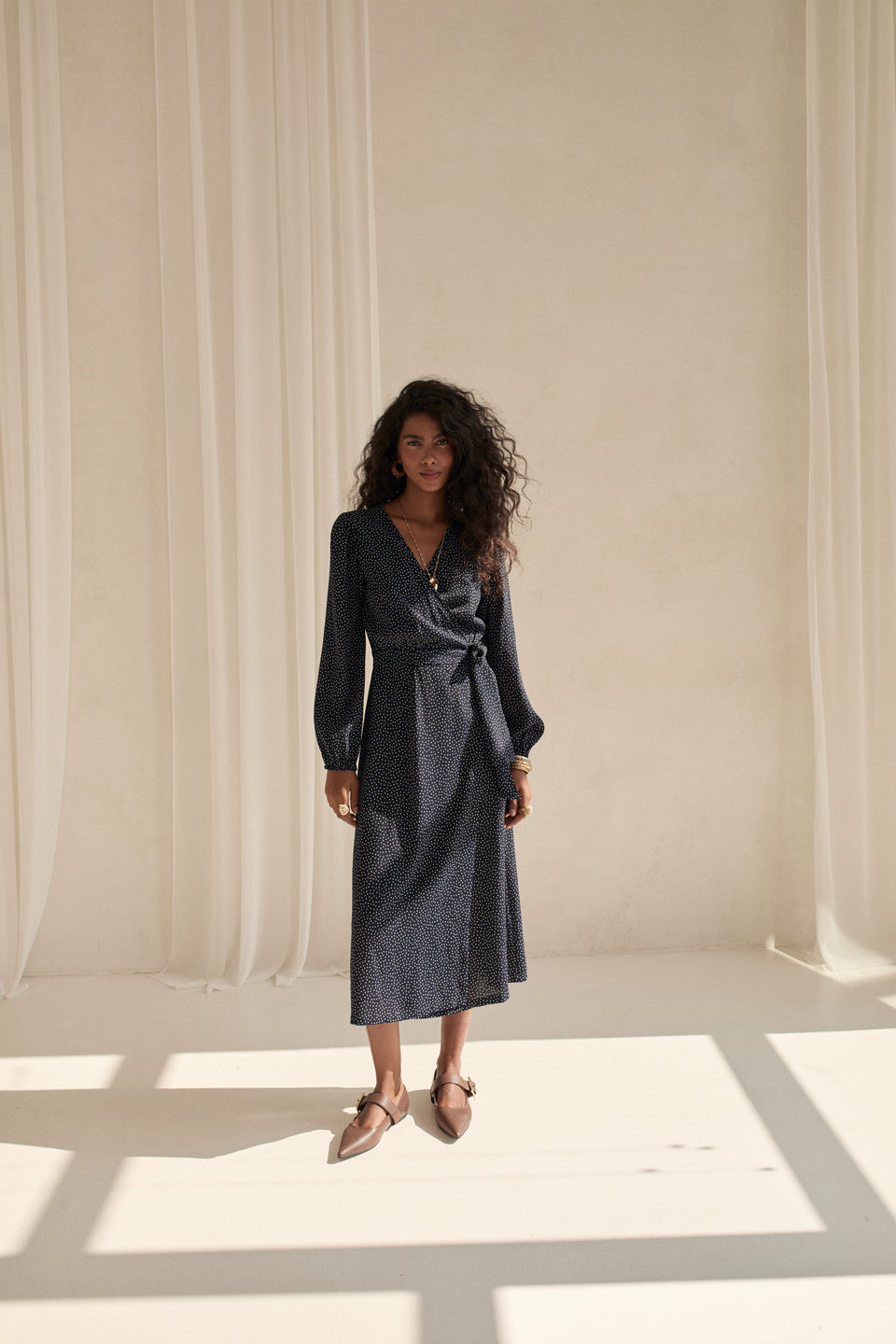Moonlight Dots Tess Dress