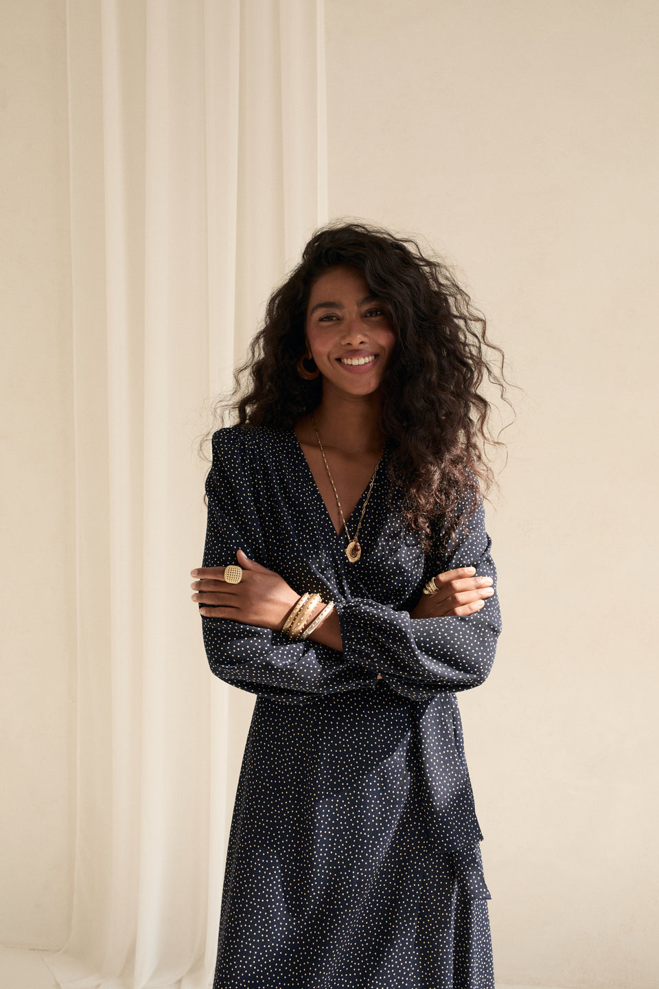 Moonlight Dots Tess Dress