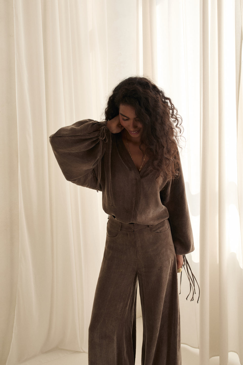 Stone Cocoa Flared Pants