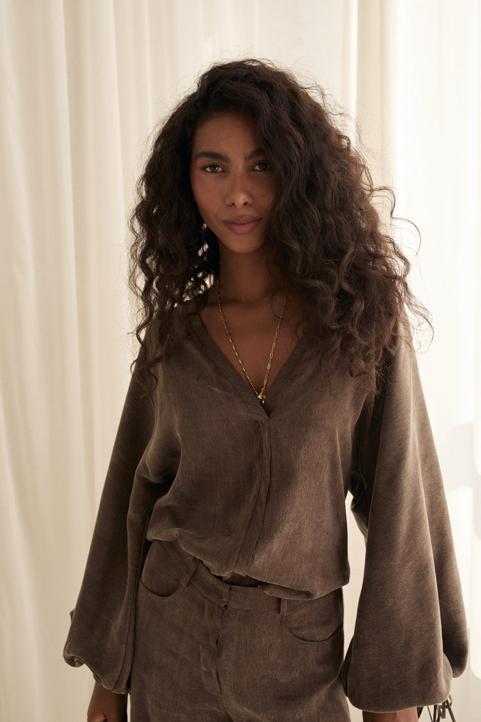Stone Cocoa Ariane Blouse