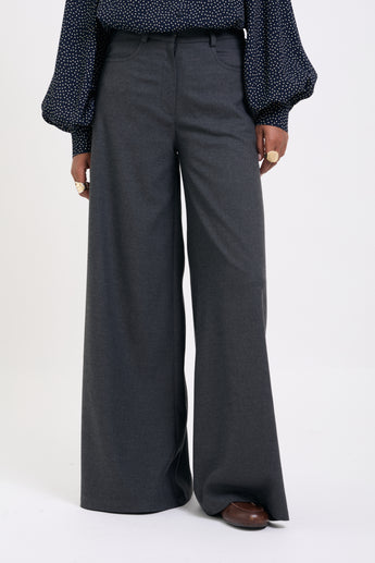 Rock Grey Flared Pants
