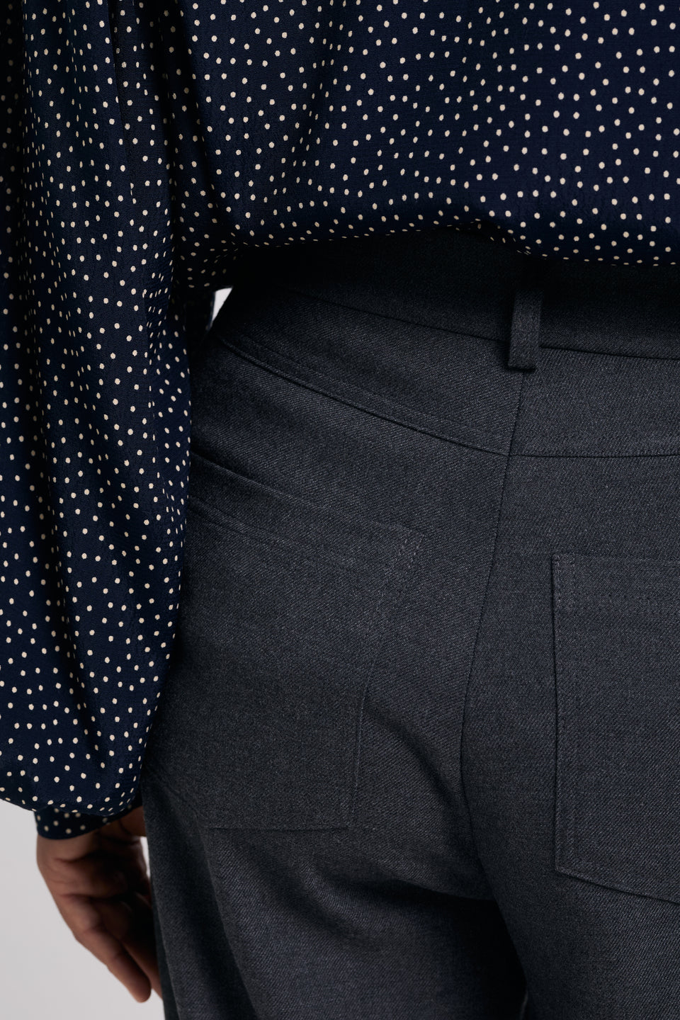 Rock Grey Flared Pants