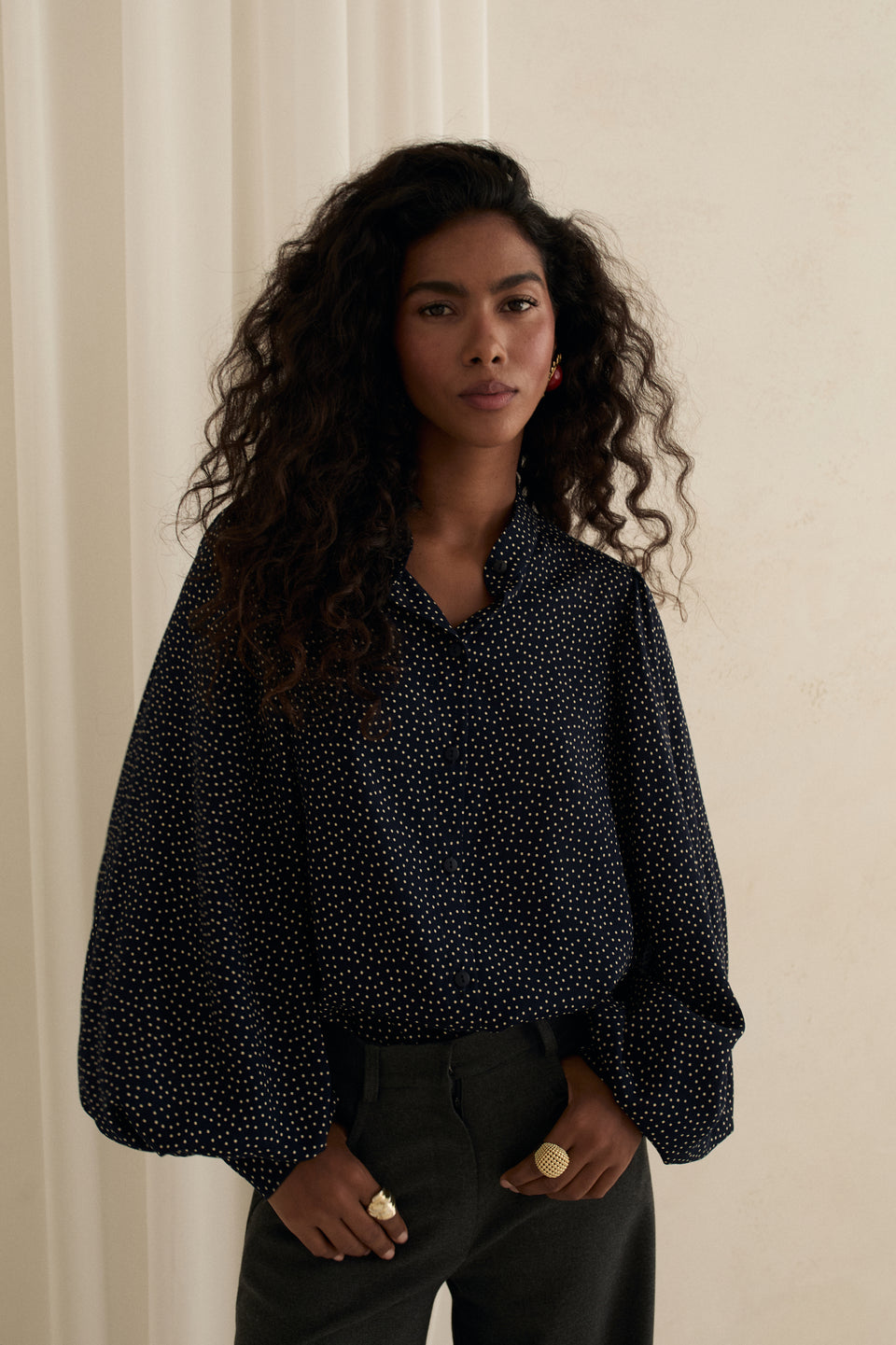 Moonlight Dots Ophelia Blouse