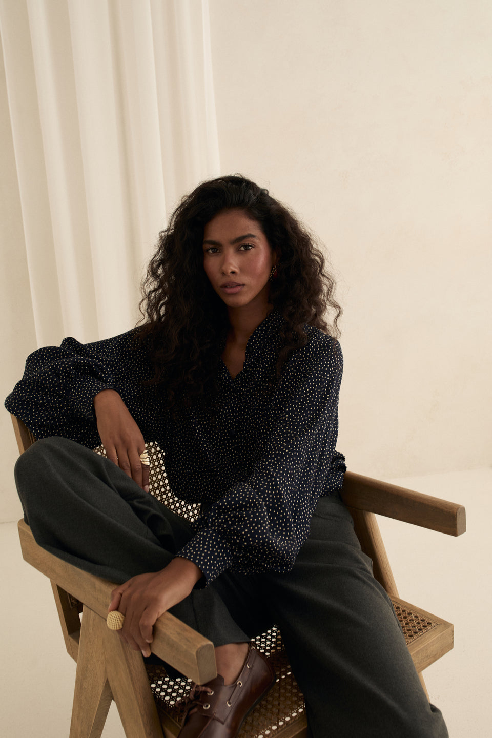 Moonlight Dots Ophelia Blouse