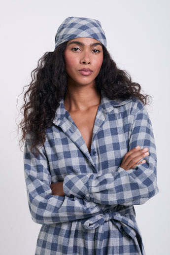 Midnight Plaid Scarf
