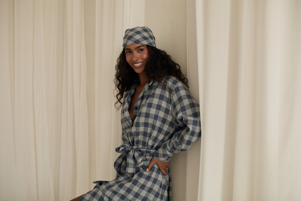 Midnight Plaid Scarf