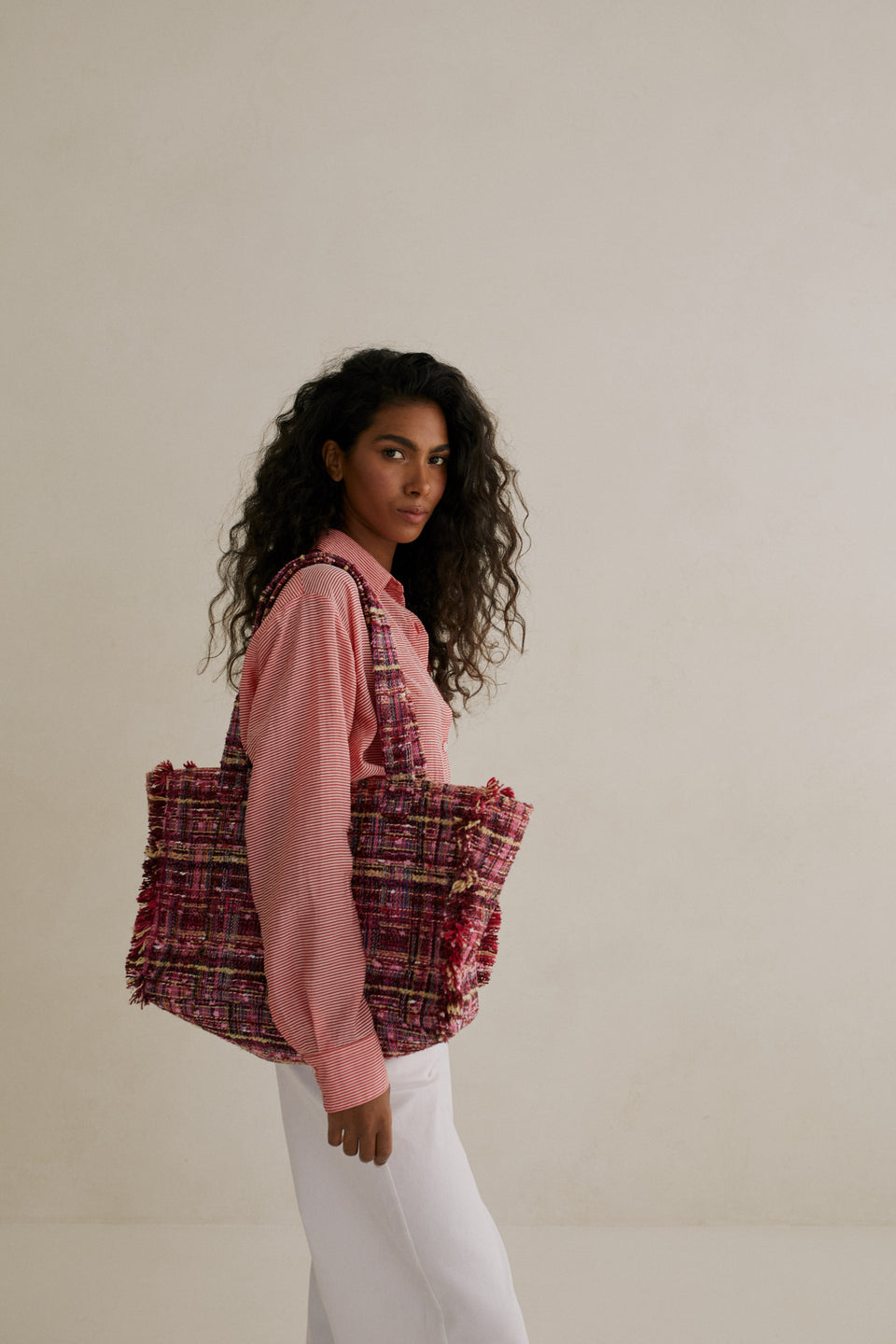 Colorful Bouclé Bag