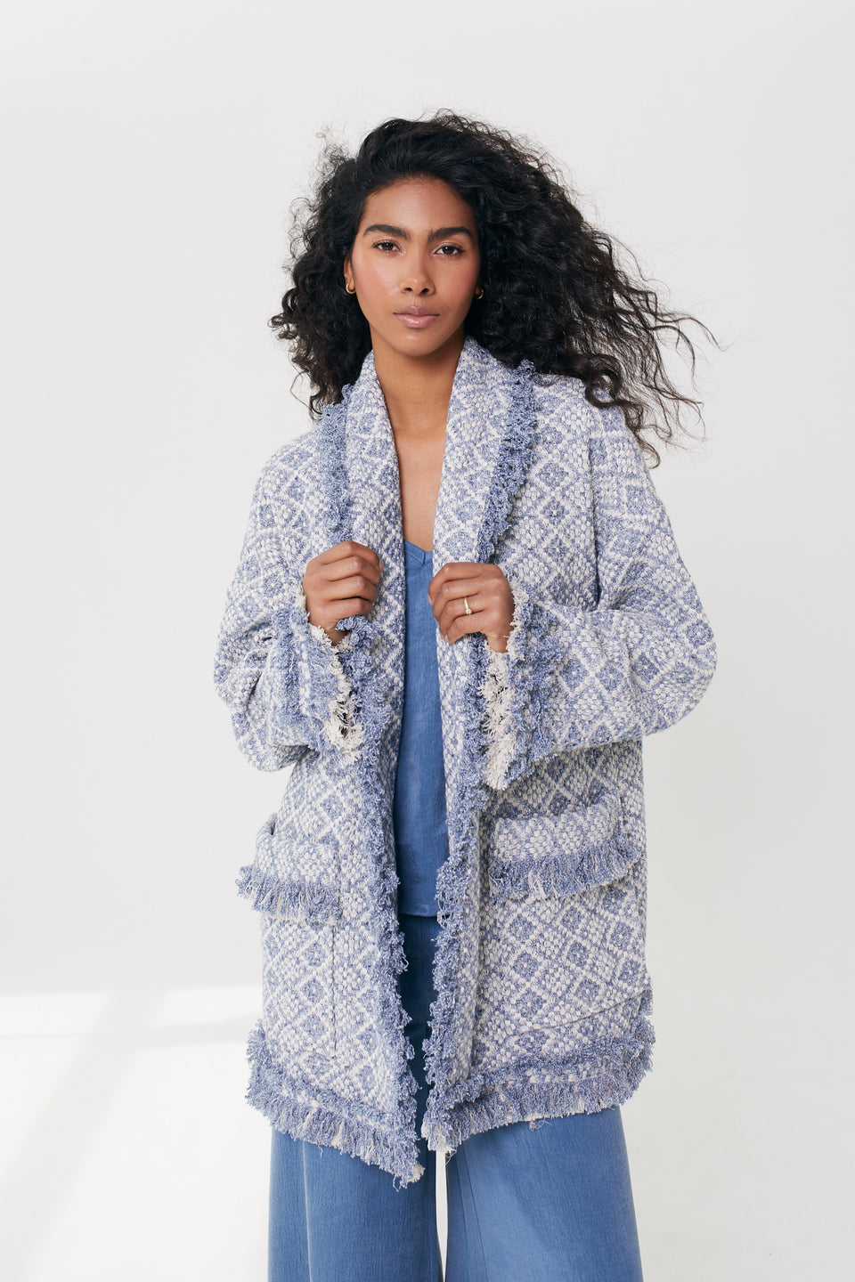 Diamond Blue Lona Cardigan