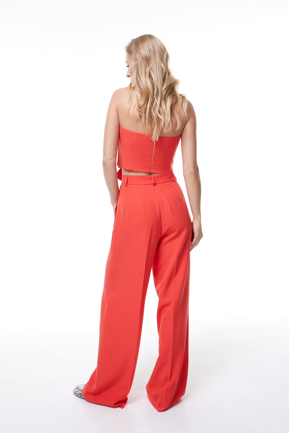 Coral Suit Pants