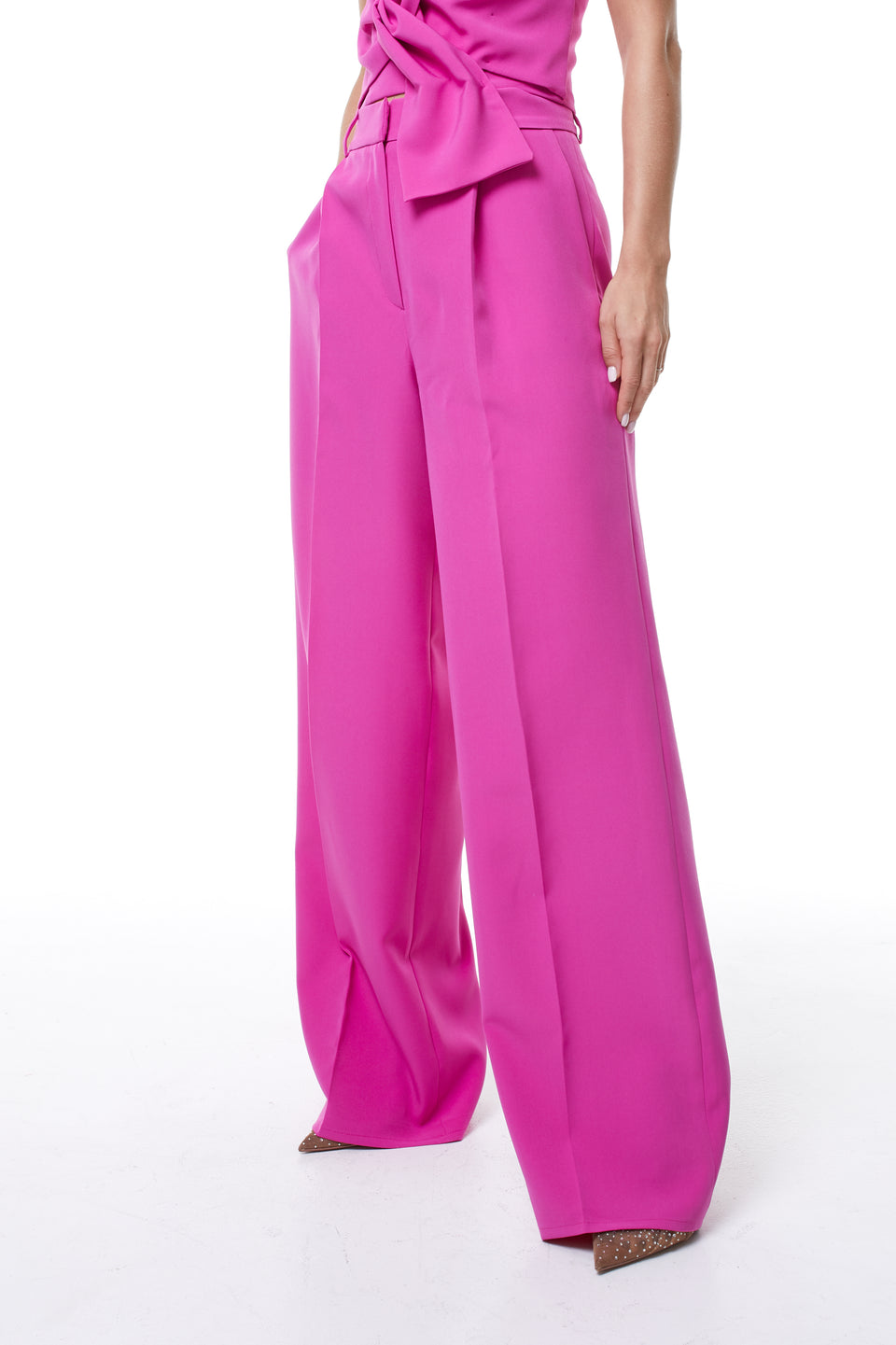 Magenta Suit Pants