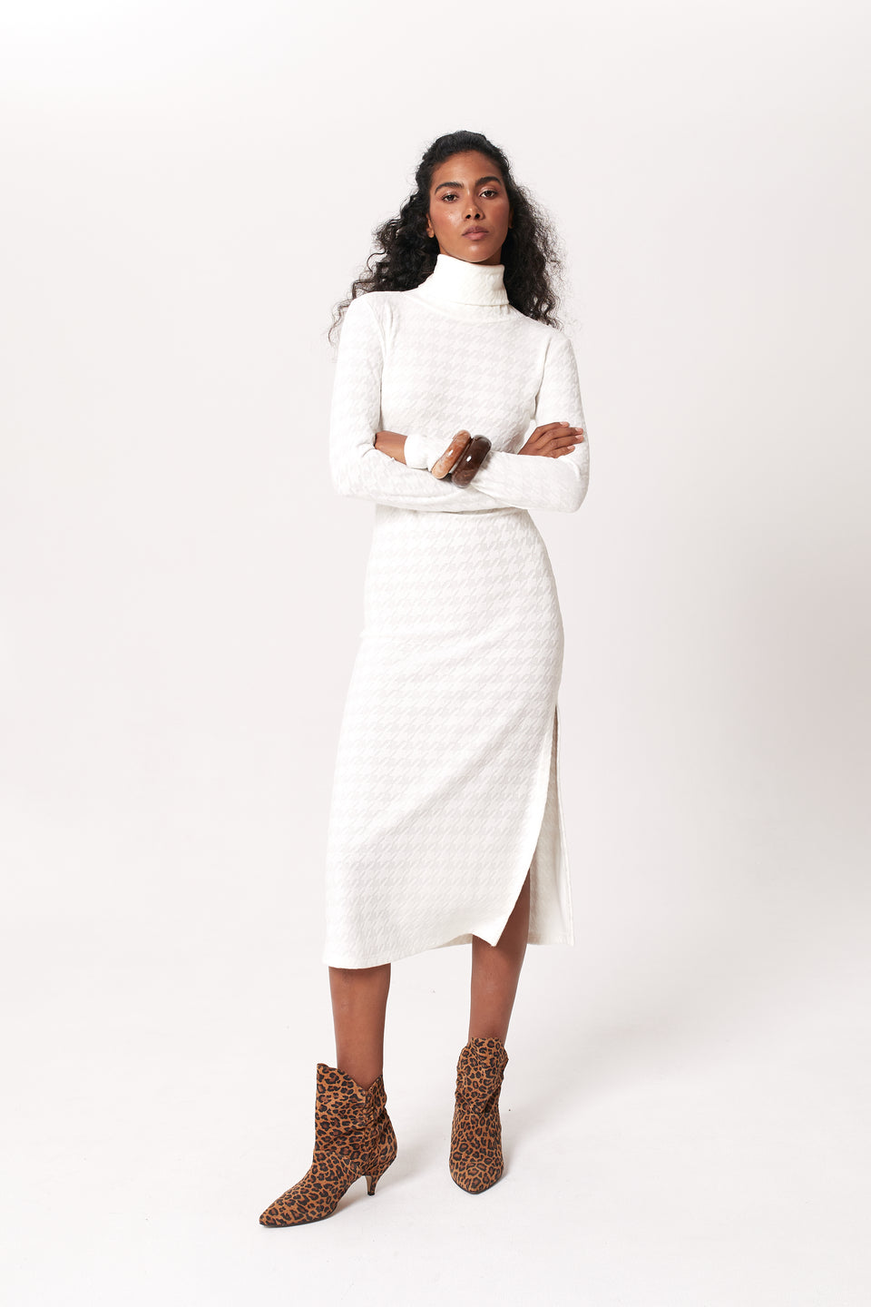 Ivory Checkmate Cornelia Dress