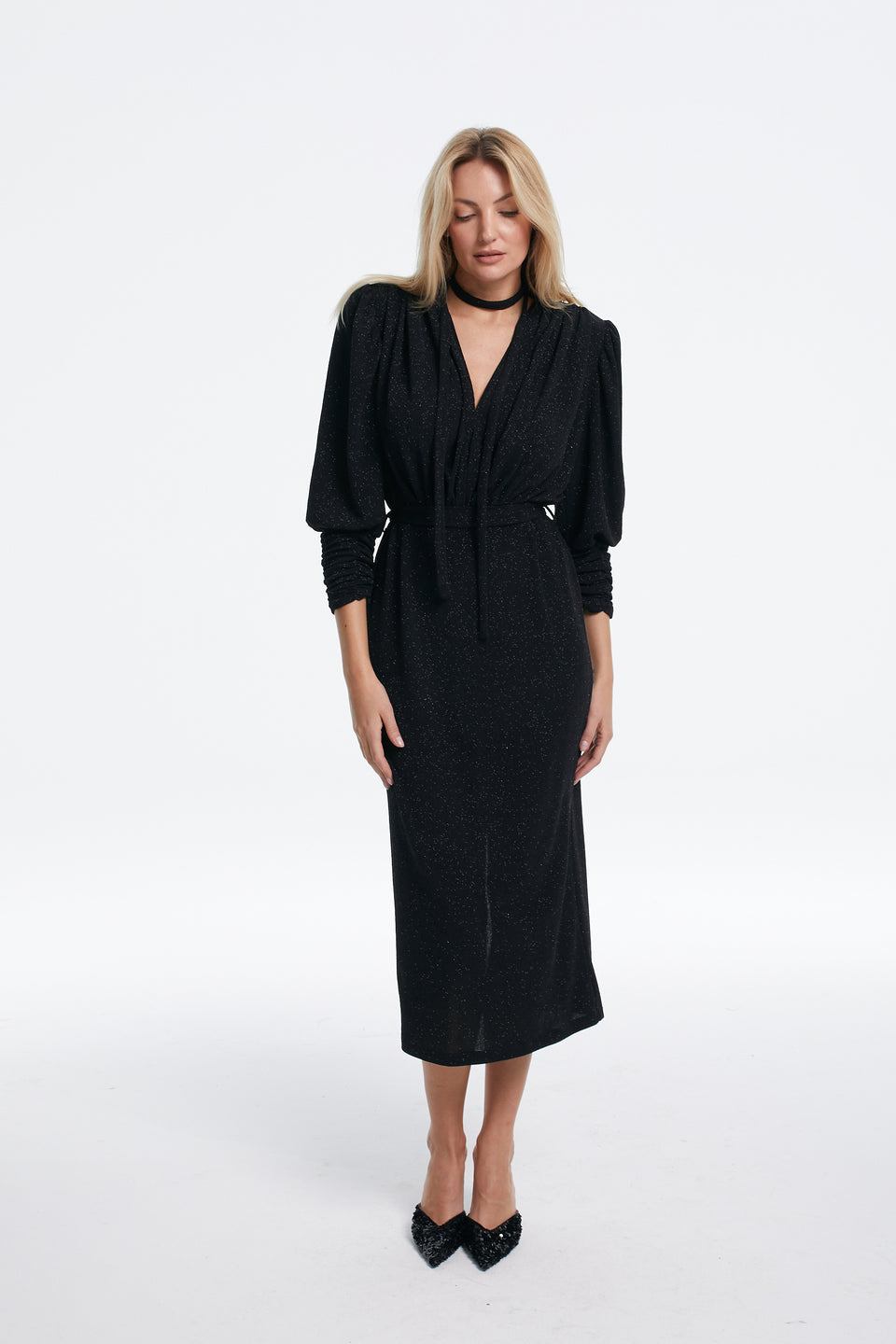 Midnight Date Paloma Midi Dress